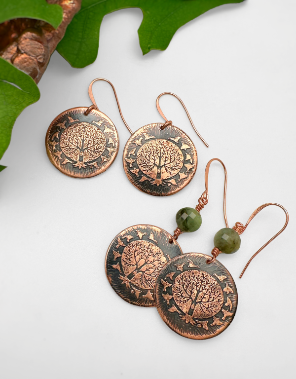 Adam Trest Art- Oak Earrings