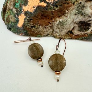 Elements Earrings - Wooden Bauble